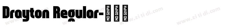 Drayton Regular字体转换